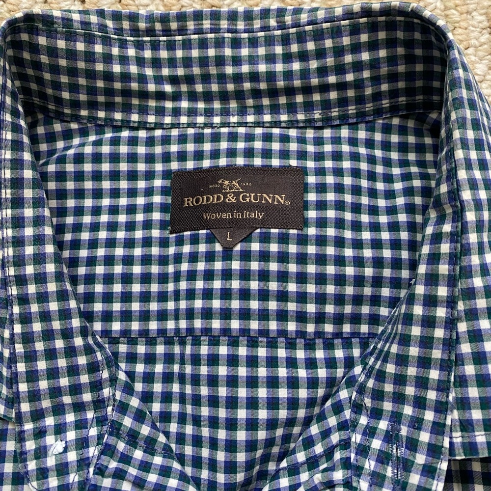 RODD & GUNN | 100% Cotton Plaid Button Down Shirt Large - Picture 7 of 11
